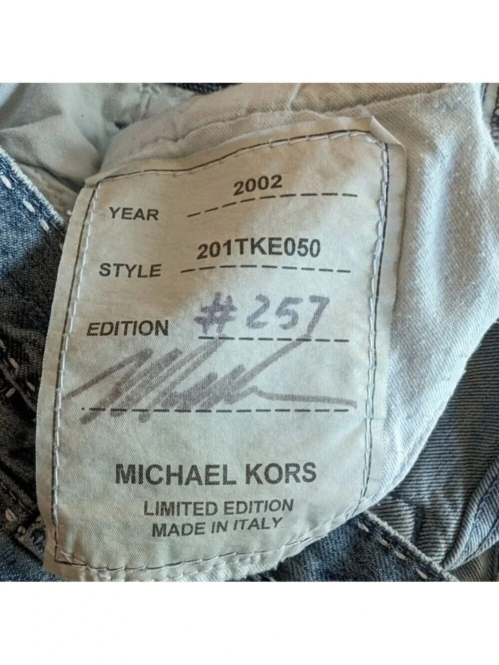 Michael Kors Y2K Light Wash Stitched Seam Flare Jeans Size 4